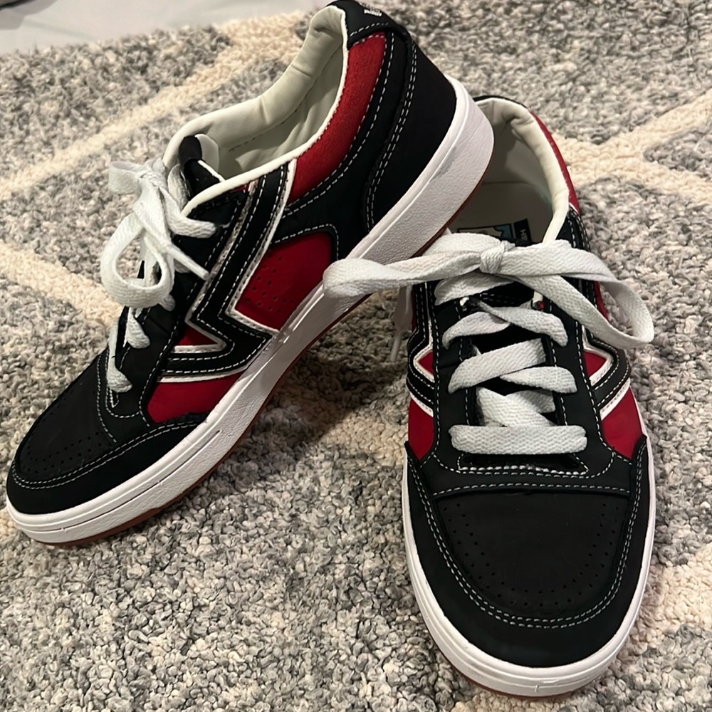 Vans Black and Red Women's Sneakers